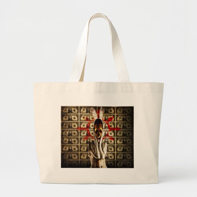 money 2013 large tote bag (Front)