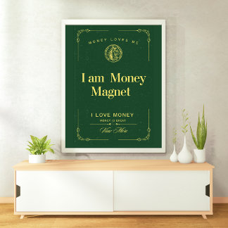 money affirmations poster