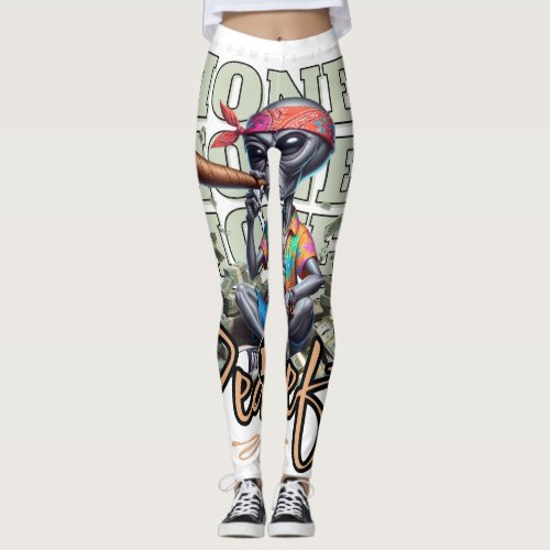 Money Alien Style Leggings