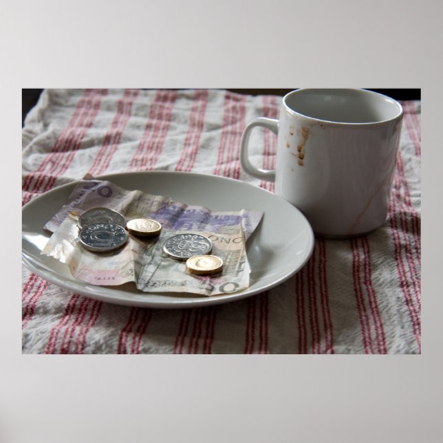 money and coffee poster (Front)