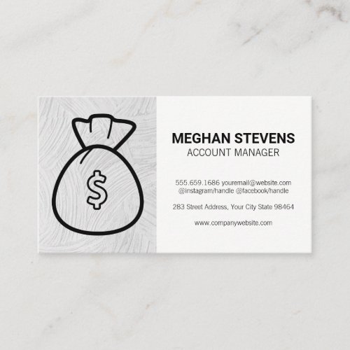 Money Bag  Accounting Appointment Card