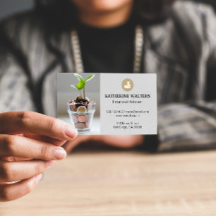 Money Bag   Change Plant Business Card
