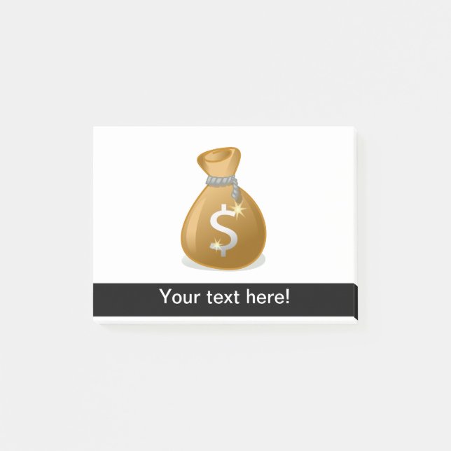 Money bag clipart post-it notes (Front)