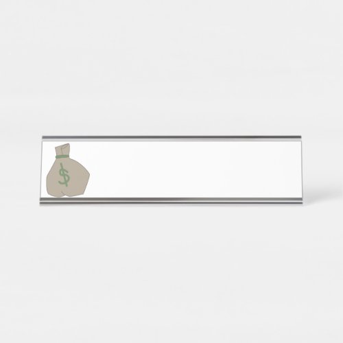 Money Bag Desk Name Plate