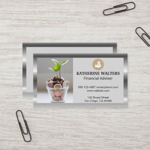 Money Bag  Financial  Accounting Business Card