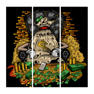 Money Bag Triptych