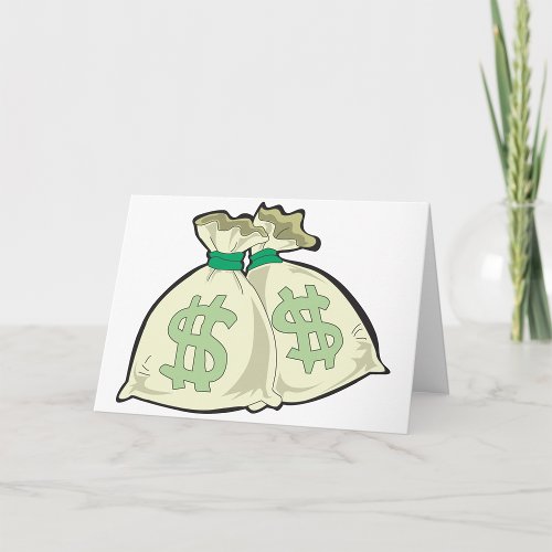 Money Bags Greeting Cards