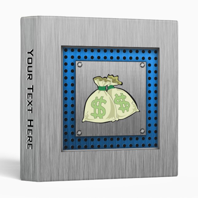 Money Bags; Metal-look Binder (Front/Spine)