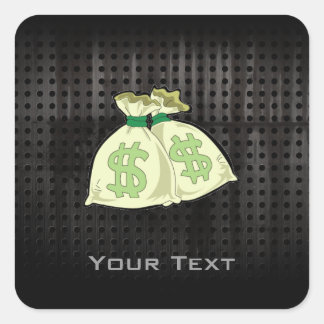 Money Bags; Rugged Square Sticker