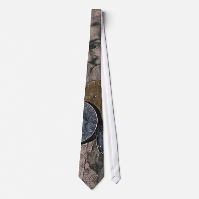 Money | Bills and Coins Neck Tie (Front)