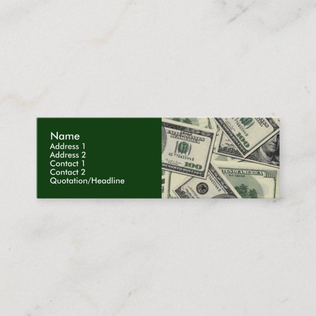 Money/Business Profile Cards (Front)