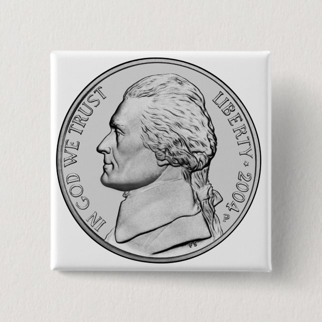 Money button. pinback button (Front)