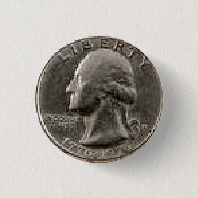 Money button. pinback button (Front)