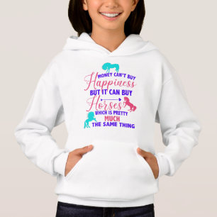 Money Can Buy Horses Tri-Color Hoodie