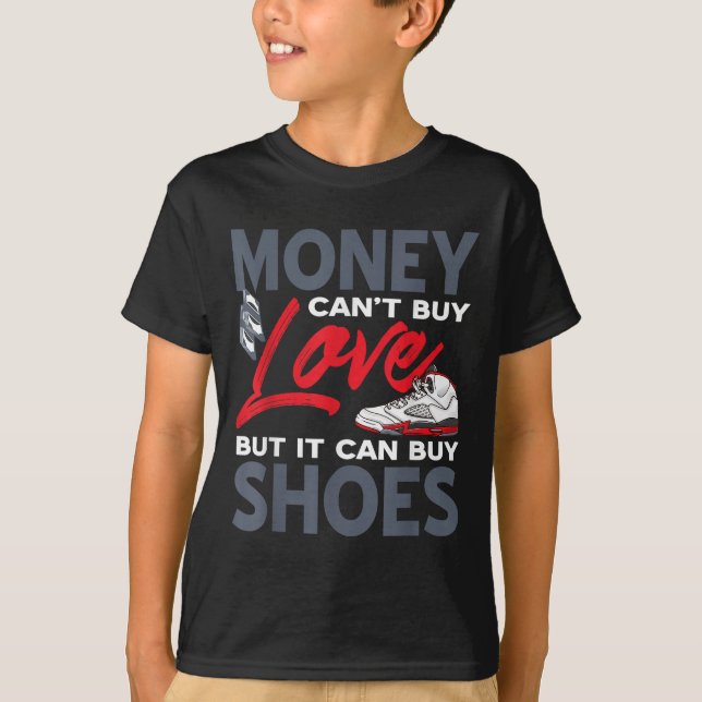 Money Can't Buy Love But Scute Ss Cute Sss Sneaker T-Shirt (Front)