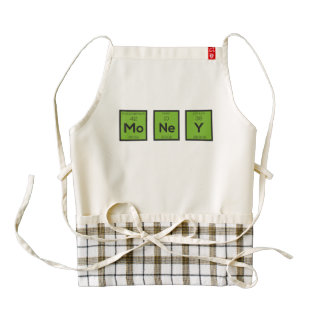 Money Chemical Element Funny Z3z08 Zazzle HEART Apron