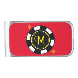 Money Clip - Poker Personalized (add initial)