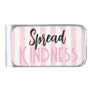 Money Clip Stripe Pink & White Spread Kindness