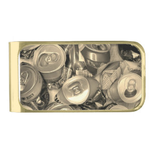  Money Clipe BEER print  Bone China Mug Gold Finish Money Clip