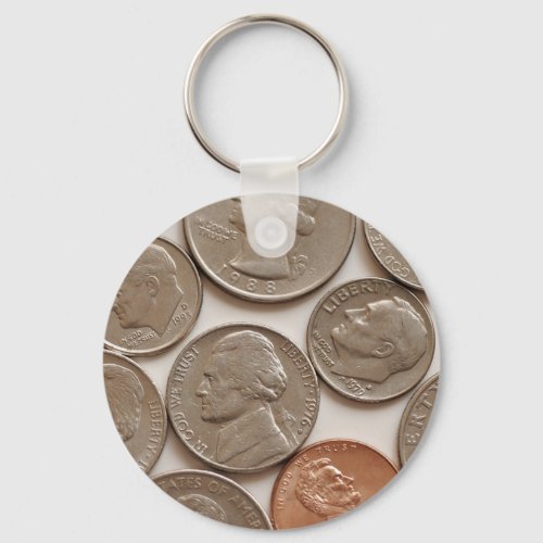Money Coins Keychain