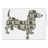 Money Dachshund Wall Street (Front Horizontal)