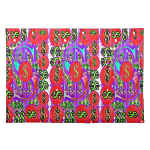 Money Design Cloth Placemat