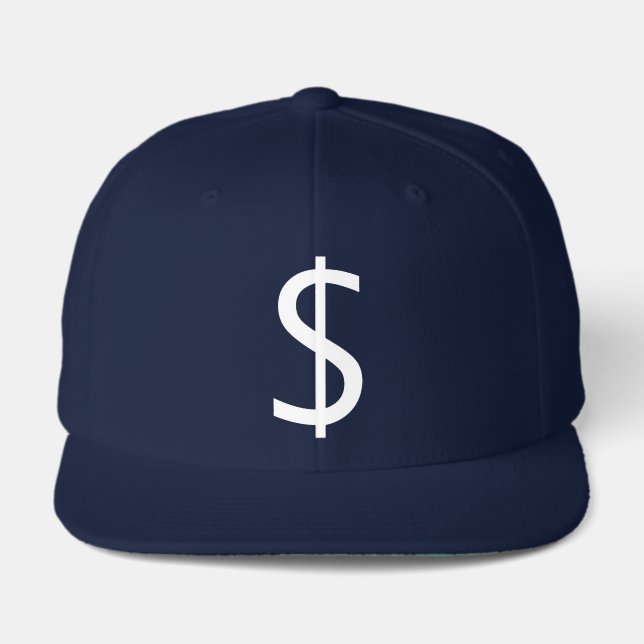  Money Dollar $ign Navy Blue Trucker Hat (Front)