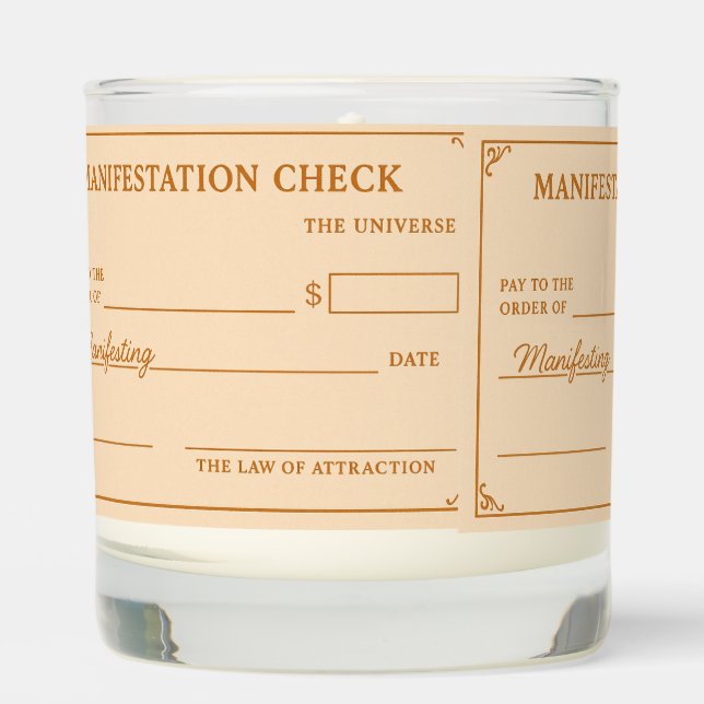 Money Drawing Ritual Candle (Front)