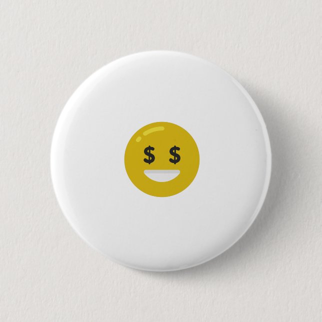 money eye emoji button (Front)