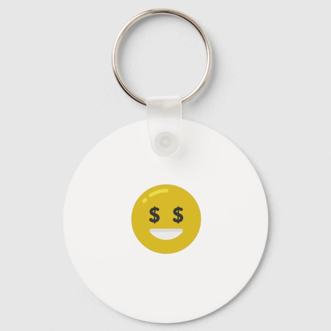 money eye emoji keychain (Front)