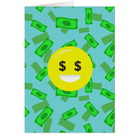 money eyed emoji cards (Front)