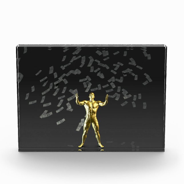 Money Falling From the Sky with Man Below Award (Front)