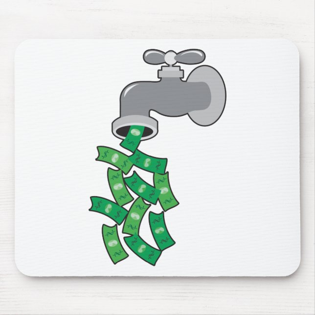 Money Faucet Mouse Pad (Front)