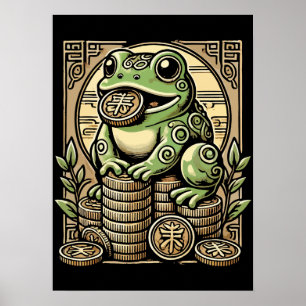 Money Frog, Lucky Toad, Jin Chan - Success Lucky Poster