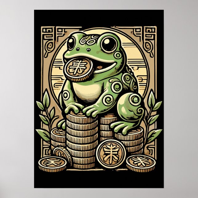 Money Frog, Lucky Toad, Jin Chan - Success Lucky Poster (Front)