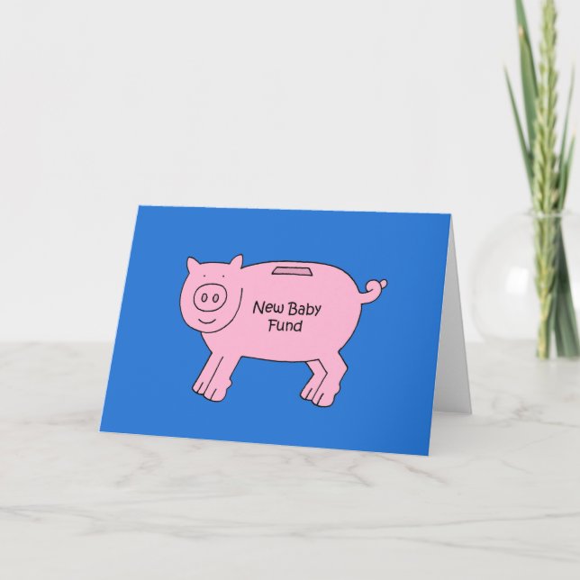 Money Gift Enclosed New Baby Fund Card (Front)