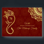 Money gift Indian wedding maroon gold Ganesha  Envelope<br><div class="desc">Maroon and gold Hindu wedding Ganesha wedding money gift personalized envelope.</div>