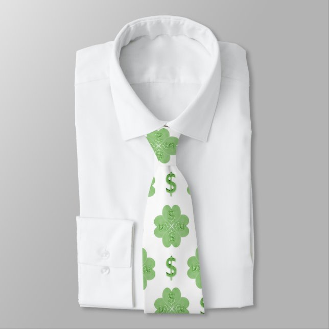 Money Graphic Printable Tie (Tied)