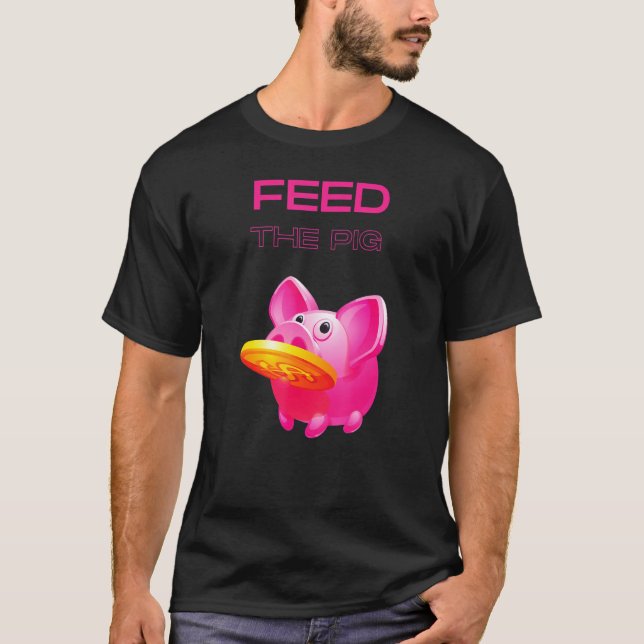 Money Graphic with Money Piggy Bank 1 T-Shirt (Front)