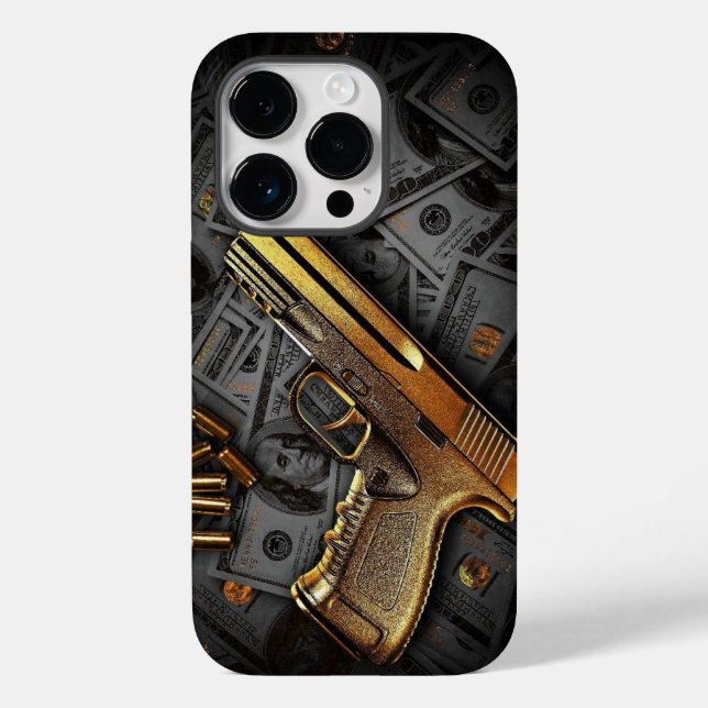money gun Case-Mate iPhone case (Back)