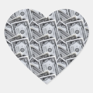 MONEY  HEART STICKER