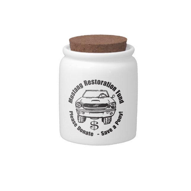 Money Jar Mustang Savings Jar (Front)