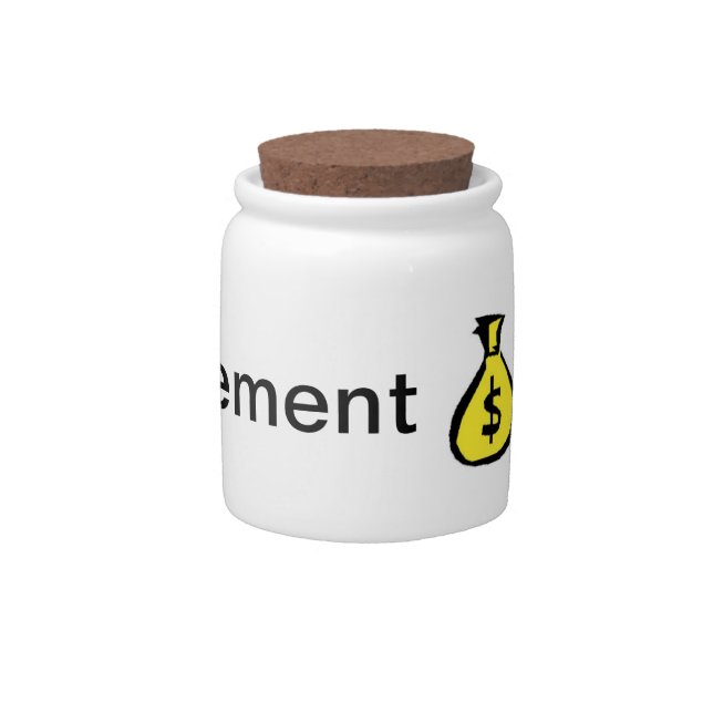 Money Jar "Retirement Fund" (Front)