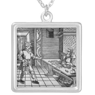 Money Lender, 1531 Silver Plated Necklace