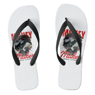Money Maker Gorilla Flip Flops - Bold Summer Beach