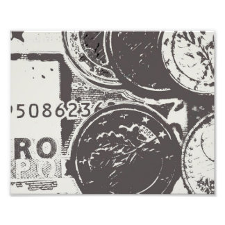 Money makes the world go round photo print