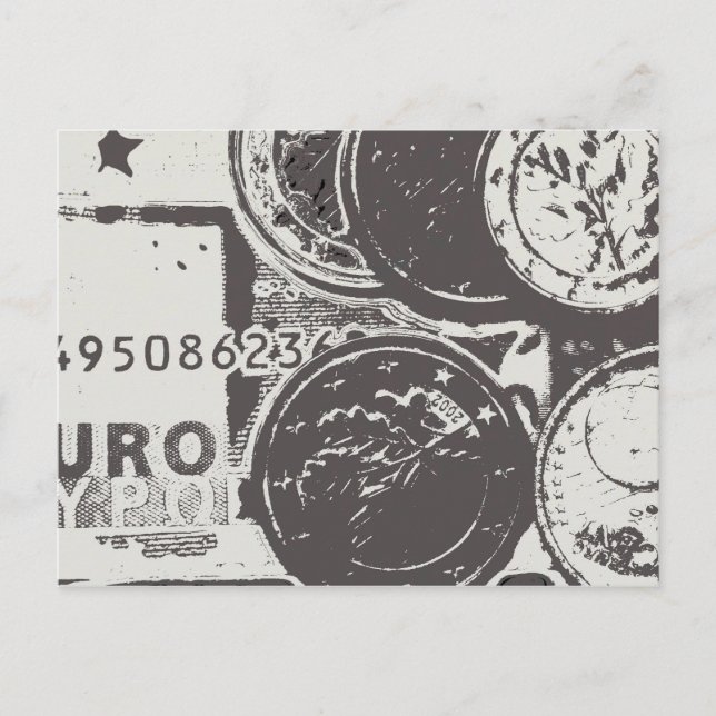 Money makes the world go round postcard (Front)