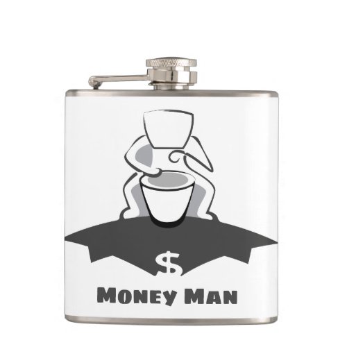 Money  Man Flask