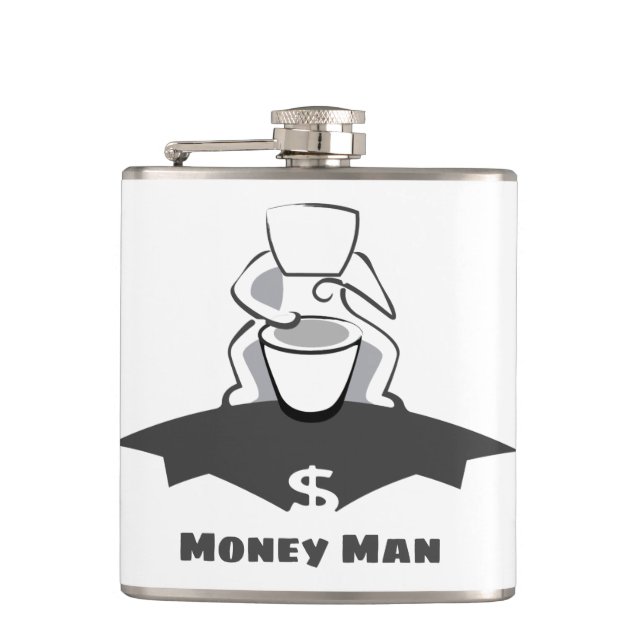 Money  Man Flask (Front)