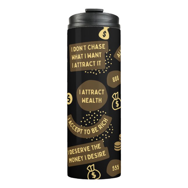 Money Manifestation Affirmation Tumbler (Front)